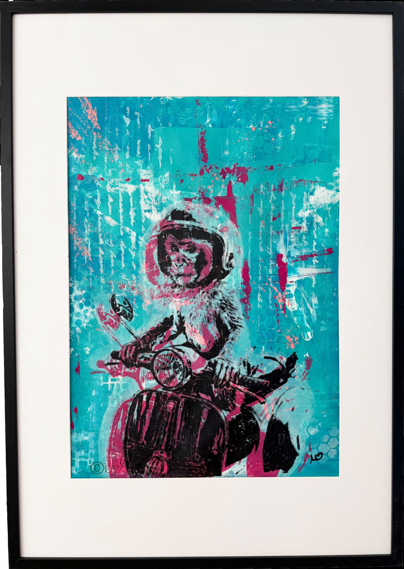 "Why not?", 2025, 70x50 cm (100x70 cm mit Rahmen), € 540.- inkl. Rahmen